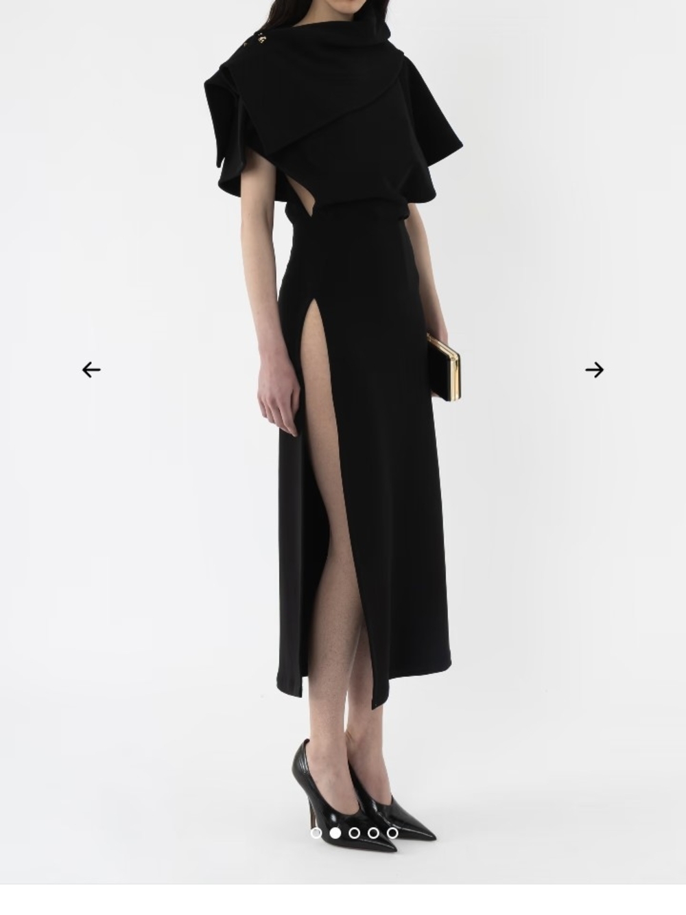 Iso Looking For This Dress Elegant Black Maxi Dress with High Side Slit